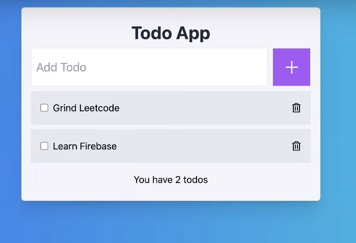 todo app